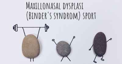 Maxillonasal dysplasi (Binder's syndrom) sport