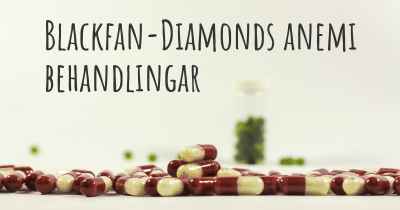 Blackfan-Diamonds anemi behandlingar