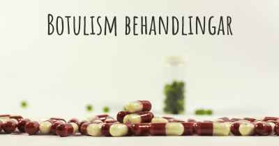 Botulism behandlingar