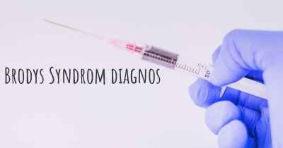 Brodys Syndrom diagnos