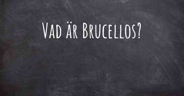 Vad är Brucellos?
