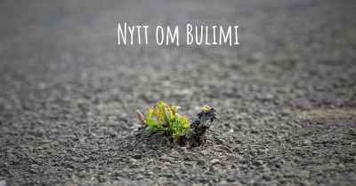 Nytt om Bulimi