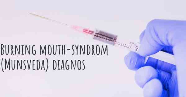 Burning mouth-syndrom (Munsveda) diagnos
