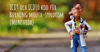 ICD9 och ICD10 kod för Burning mouth-syndrom (Munsveda)