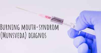 Burning mouth-syndrom (Munsveda) diagnos