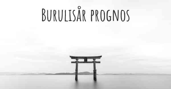 Burulisår prognos