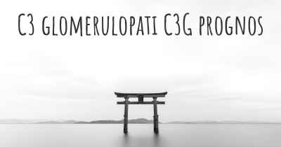 C3 glomerulopati C3G prognos