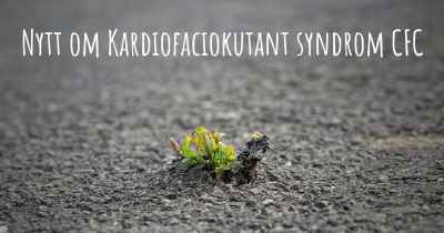 Nytt om Kardiofaciokutant syndrom CFC