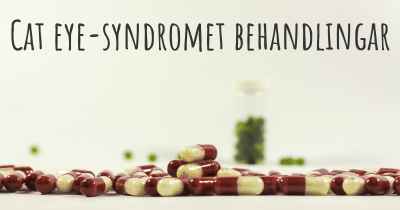 Cat eye-syndromet behandlingar