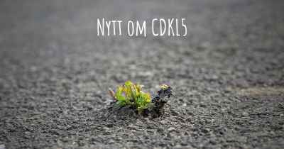 Nytt om CDKL5