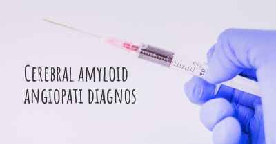 Cerebral amyloid angiopati diagnos