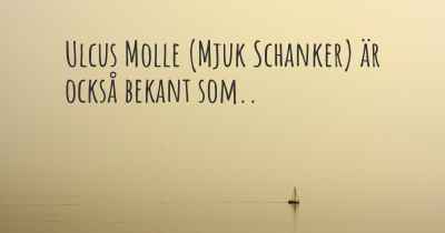 Ulcus Molle (Mjuk Schanker) är också bekant som..