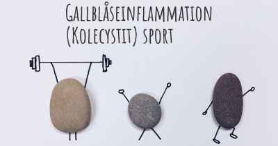 Gallblåseinflammation (Kolecystit) sport