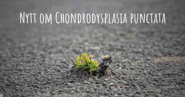 Nytt om Chondrodysplasia punctata