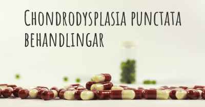 Chondrodysplasia punctata behandlingar