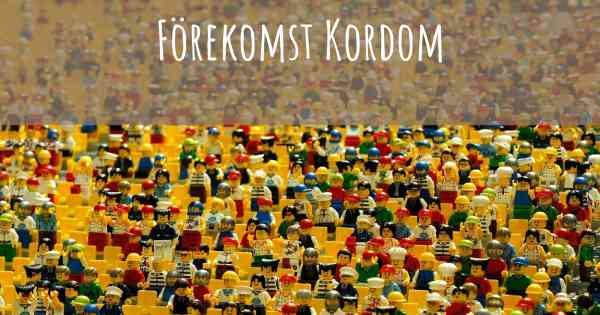 Förekomst Kordom