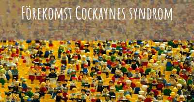 Förekomst Cockaynes syndrom
