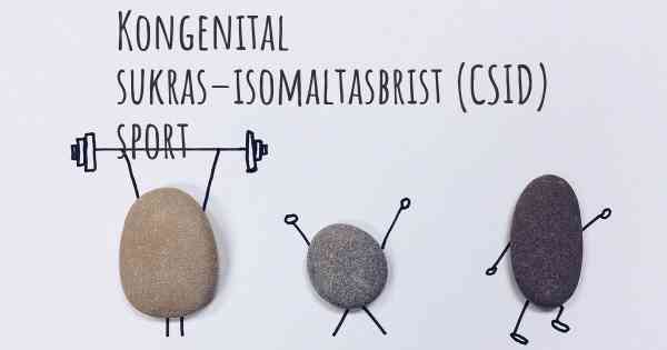 Kongenital sukras–isomaltasbrist (CSID) sport