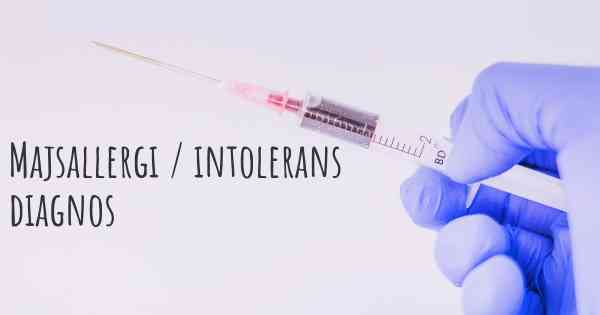 Majsallergi / intolerans diagnos