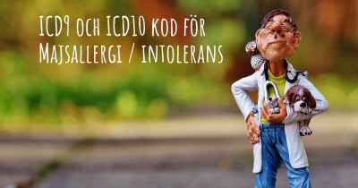 ICD9 och ICD10 kod för Majsallergi / intolerans