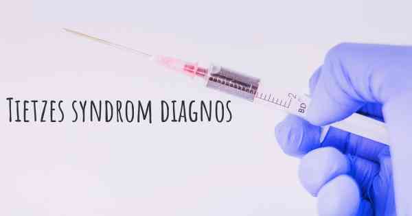 Tietzes syndrom diagnos