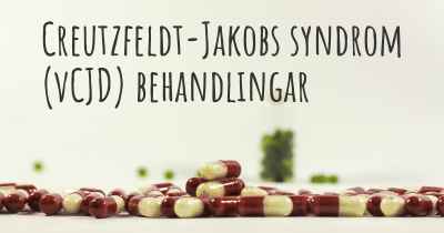 Creutzfeldt-Jakobs syndrom (vCJD) behandlingar