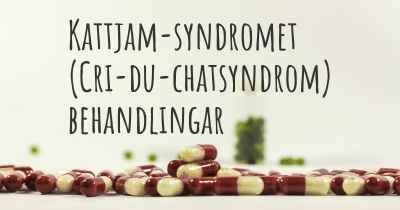 Kattjam-syndromet (Cri-du-chatsyndrom) behandlingar
