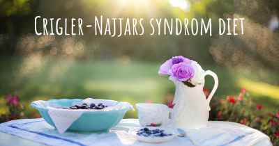 Crigler-Najjars syndrom diet