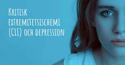 Kritisk extremitetsischemi (CLI) och depression