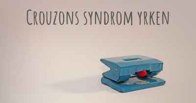 Crouzons syndrom yrken