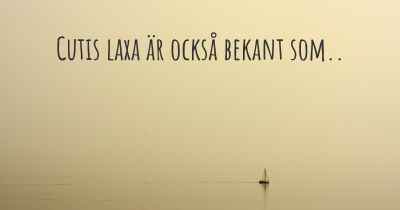 Cutis laxa är också bekant som..