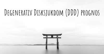 Degenerativ Disksjukdom (DDD) prognos