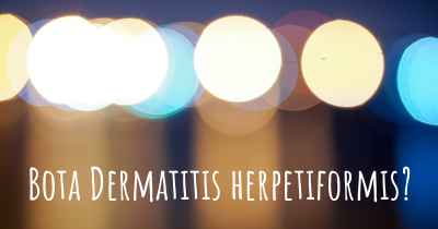 Bota Dermatitis herpetiformis?
