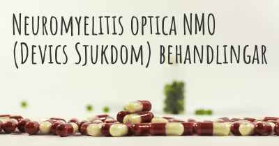 Neuromyelitis optica NMO (Devics Sjukdom) behandlingar