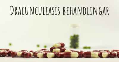 Dracunculiasis behandlingar