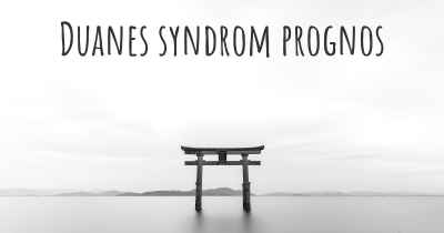 Duanes syndrom prognos