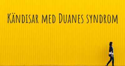 Kändisar med Duanes syndrom