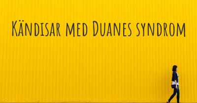 Kändisar med Duanes syndrom