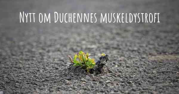 Nytt om Duchennes muskeldystrofi