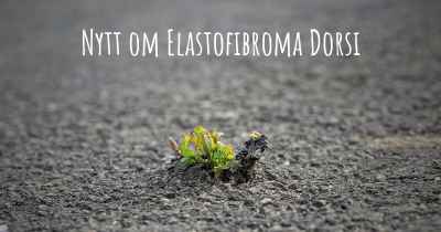 Nytt om Elastofibroma Dorsi