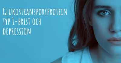 Glukostransportprotein typ 1-brist och depression