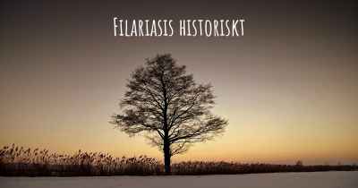 Filariasis historiskt