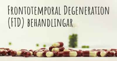 Frontotemporal Degeneration (FTD) behandlingar