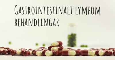 Gastrointestinalt lymfom behandlingar