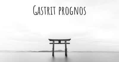 Gastrit prognos