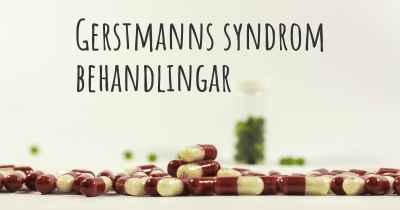 Gerstmanns syndrom behandlingar