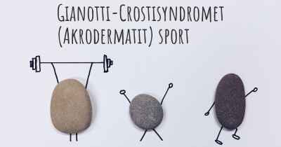 Gianotti-Crostisyndromet (Akrodermatit) sport