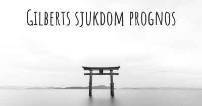 Gilberts sjukdom prognos