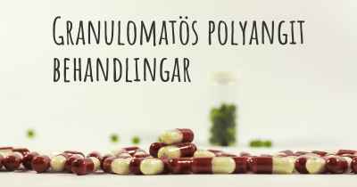 Granulomatös polyangit behandlingar