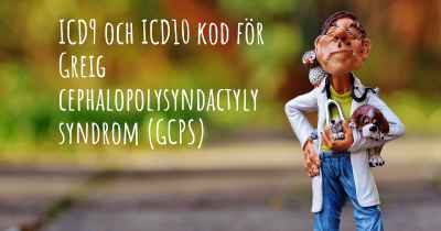 ICD9 och ICD10 kod för Greig cephalopolysyndactyly syndrom (GCPS)